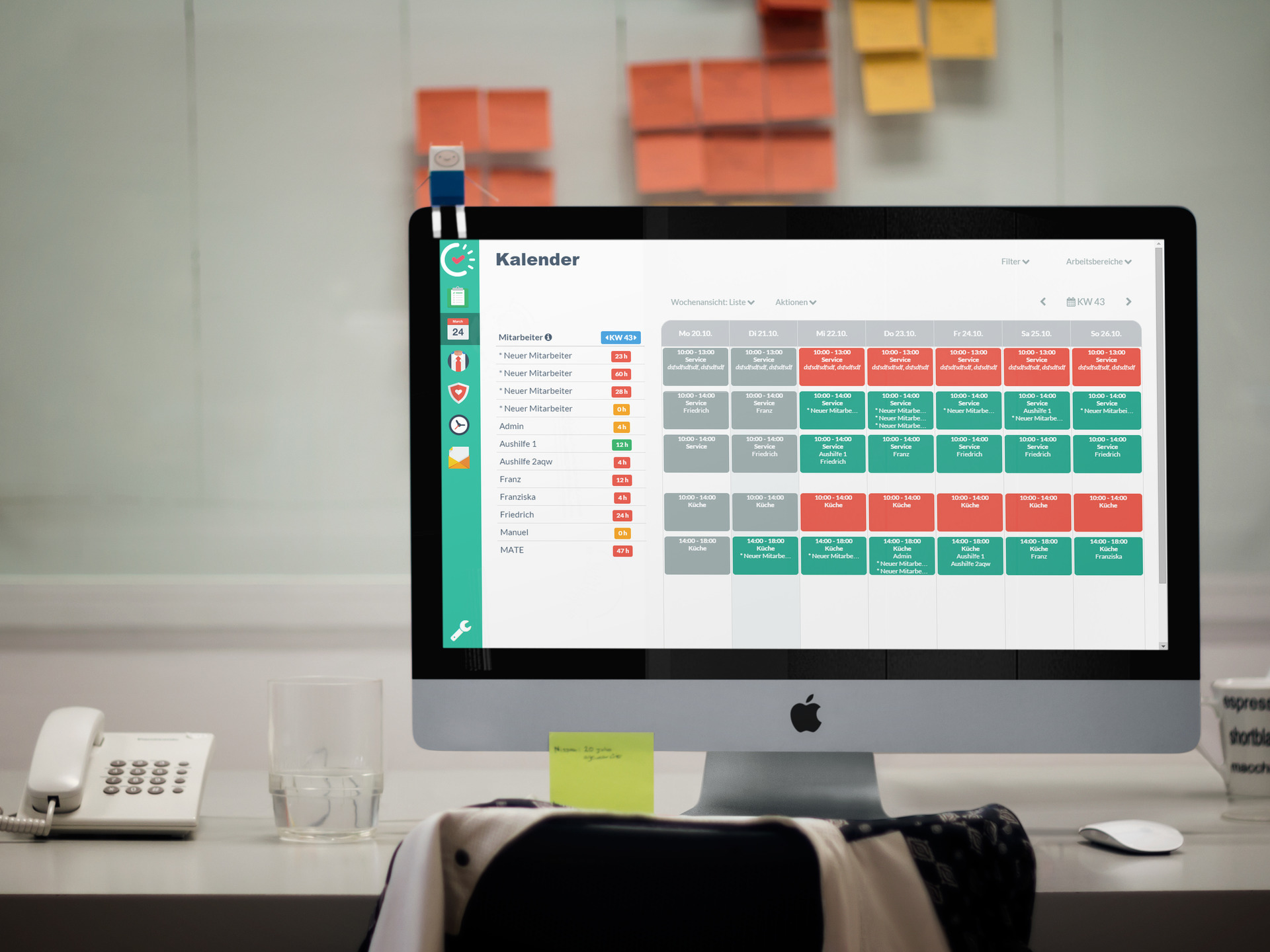 Dienstplan erstellen Online mit Papershift